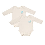 STS2 - Baby Bodysuit  افرول باكمام طويله وبدون اقدام: عدد القطعة 2 بالعلبة قماش قطن عالي الجودة مدعم بعناصر طبية تحمي البشرة من الحساسية والاكزيما وطارد للحشرات وبق الفراش العمر من 3 شهور الى 24 شهر اللون المتوفر /بيج-ازرق -زهري