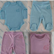 STS2 - Baby Bodysuit  افرول باكمام طويله وبدون اقدام: عدد القطعة 2 بالعلبة قماش قطن عالي الجودة مدعم بعناصر طبية تحمي البشرة من الحساسية والاكزيما وطارد للحشرات وبق الفراش العمر من 3 شهور الى 24 شهر اللون المتوفر /بيج-ازرق -زهري